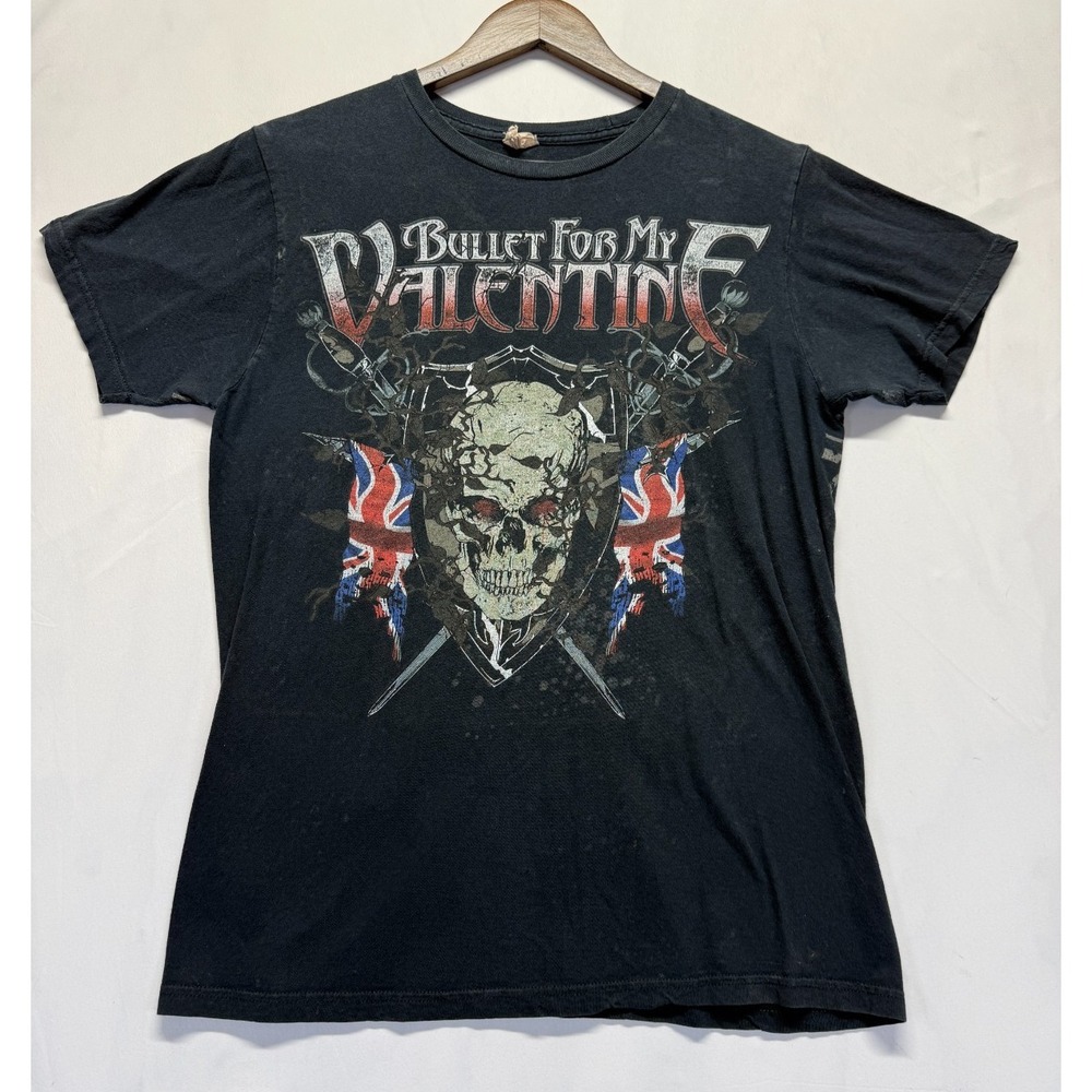 Bay Island T Shirt Mens Small Black Graphic Print Bullet For My Valentine Band